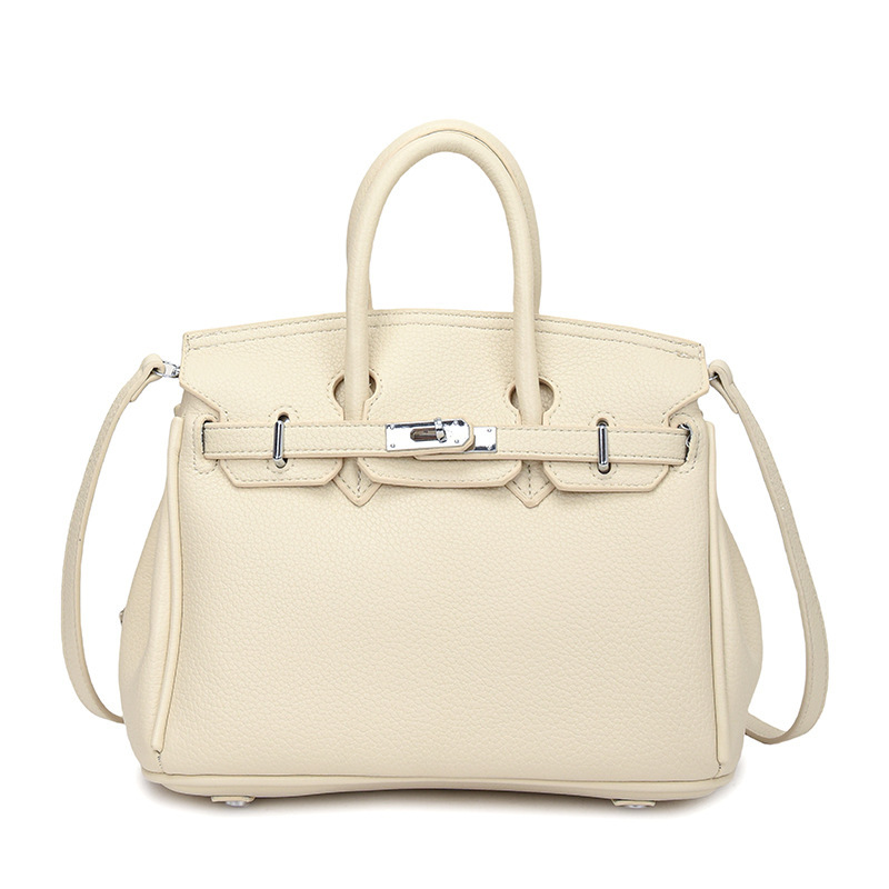 Cross border 2026 new large capacity lychee patterned platinum bag, high-end commuting single shoulder crossbody bag, multi-color wholesale Cross border 2026 new large capacity lychee patterned platinum bag, high-end commuting single shoulder crossbody bag, multi-color wholesale