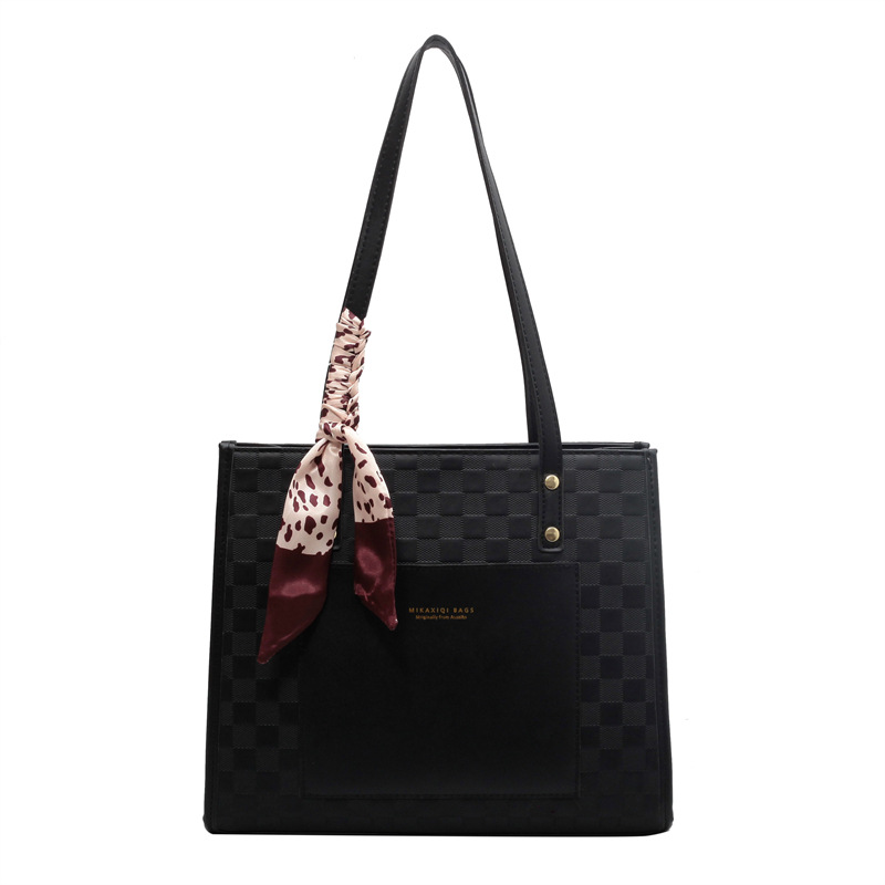 Large Capacity Texture Women's 2026 New Stylish Texture Casual Color blocked Stylish Single Shoulder Underarm Tote Bag Large Capacity Texture Women's 2026 New Stylish Texture Casual Color blocked Stylish Single Shoulder Underarm Tote Bag