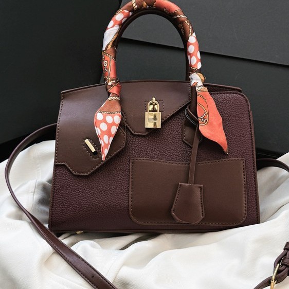 2025 new genuine leather women's bag platinum bag three piece leather classic fashion style single shoulder diagonal cross bag single shoulder high-end feeling