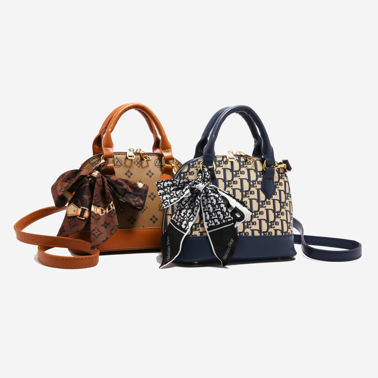 Cross border new retro printed handbag for women, high-end and fashionable single shoulder crossbody bag, versatile shell bag for women Cross border new retro printed handbag for women, high-end and fashionable single shoulder crossbody bag, versatile shell bag for women