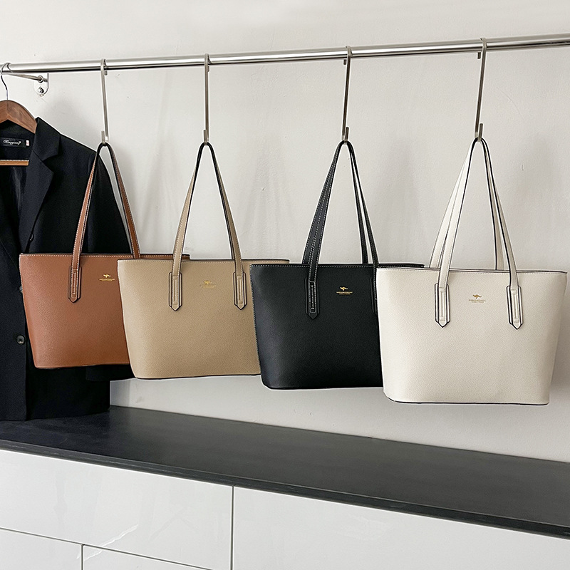 Commuting Style Shoulder Bag Large Capacity Fashion Handbag PU Leather Women's Tote Bag Commuting Handbag