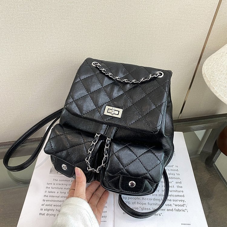 Korean niche mini chain lightweight small backpack for women 2026 new student commuting backpack, small fragrant style bag Korean niche mini chain lightweight small backpack for women 2026 new student commuting backpack, small fragrant style bag