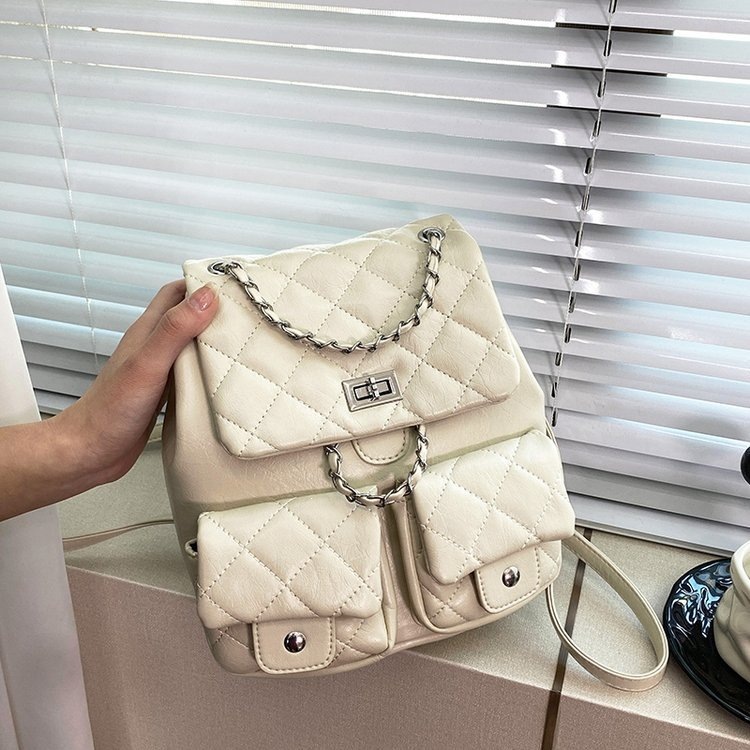 Korean niche mini chain lightweight small backpack for women 2026 new student commuting backpack, small fragrant style bag Korean niche mini chain lightweight small backpack for women 2026 new student commuting backpack, small fragrant style bag