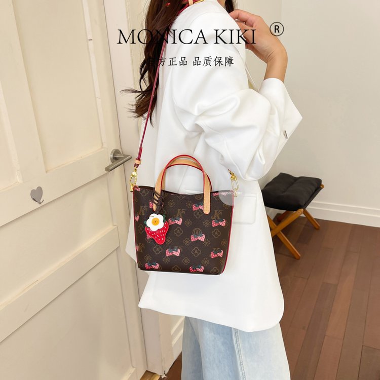 2026 Autumn New Women's Bag Universal Basket Printed Zipper Women's Bag