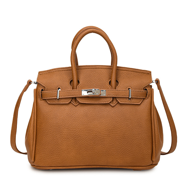 Cross border 2026 new large capacity lychee patterned platinum bag, high-end commuting single shoulder crossbody bag, multi-color wholesale Cross border 2026 new large capacity lychee patterned platinum bag, high-end commuting single shoulder crossbody bag, multi-color wholesale