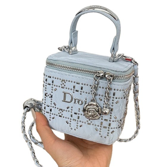 Bag crossbody bag new fresh single shoulder casual bag small design fashionable women's bag texture box versatile light luxury women's bag Bag crossbody bag new fresh single shoulder casual bag small design fashionable women's bag texture box versatile light luxury women's bag