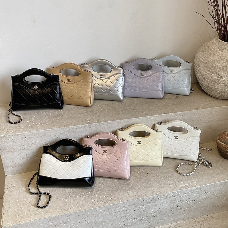 Xiaoxiangfeng Lingge Chain Mini Handbag for Women 2026 New Women's Bag Versatile and High end Single Shoulder Crossbody Bag