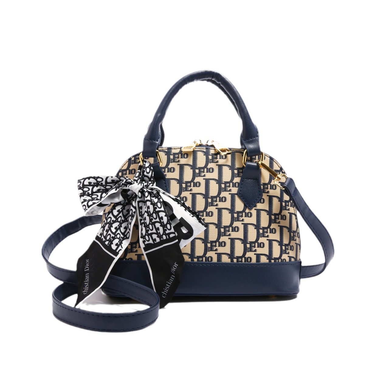 Cross border new retro printed handbag for women, high-end and fashionable single shoulder crossbody bag, versatile shell bag for women Cross border new retro printed handbag for women, high-end and fashionable single shoulder crossbody bag, versatile shell bag for women