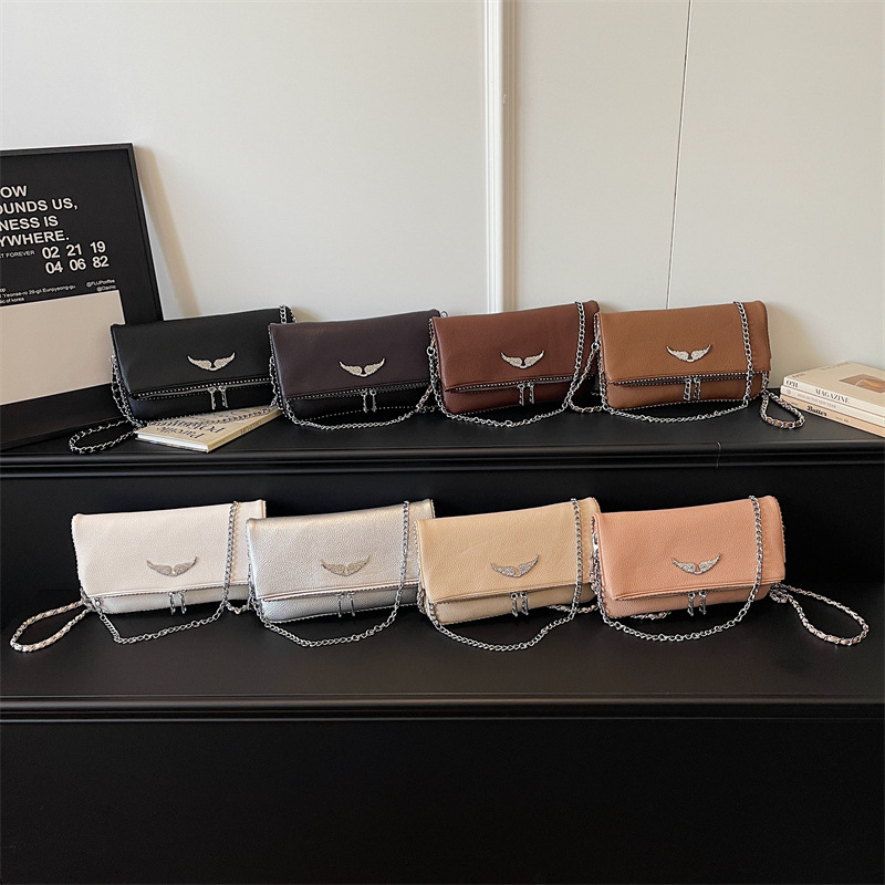 Small square bag female 2026 niche design new fashionable and simple women's chain bag casual shoulder bag retro crossbody bag