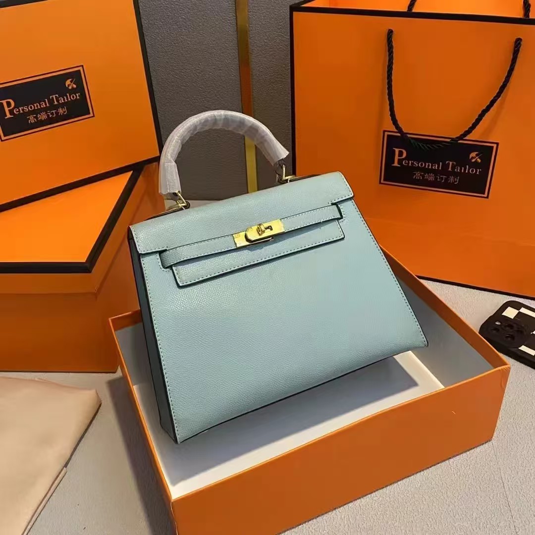Made of genuine leather, second-generation mini Kelly bag for women 2023, new high-end, light luxury women's bag, versatile single shoulder crossbody small bag Made of genuine leather, second-generation mini Kelly bag for women 2023, new high-end, light luxury women's bag, versatile single shoulder crossbody small bag