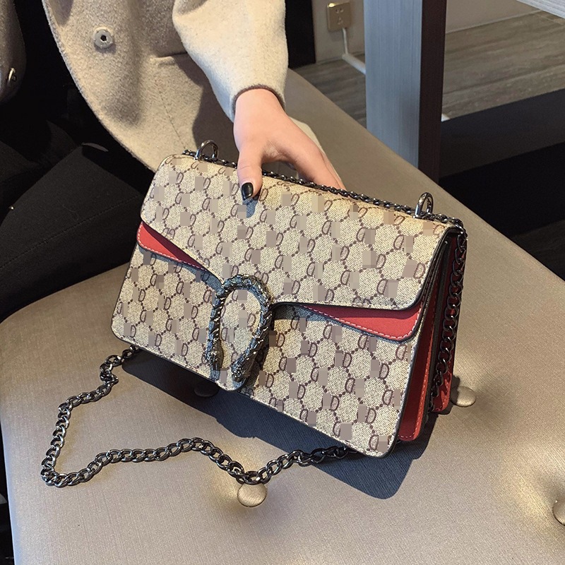 Cross border foreign trade chain bag for women 2026 new fashionable and versatile single shoulder crossbody high-end wine god small square bag Bags