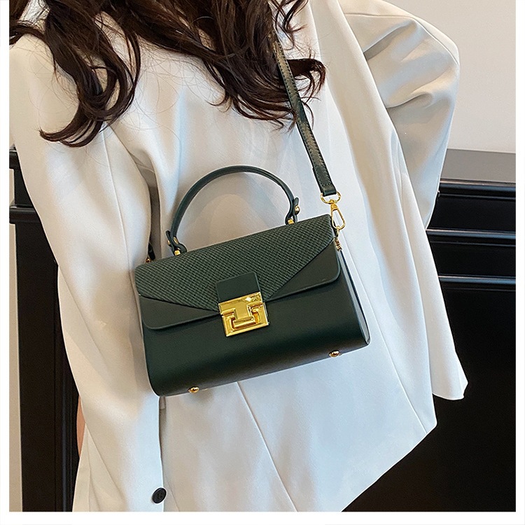 Cross border Box Bag for Women 2025 New Fashionable Splicing Handbag, High end, Small Square Bag, Small Side Bag, One Shoulder Cross Shoulder