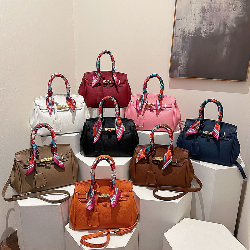 Handbag Cross border Large Capacity Handheld Kelly Bag 2026 New Fashionable Light Luxury Single Shoulder Crossover Platinum Women's Bag