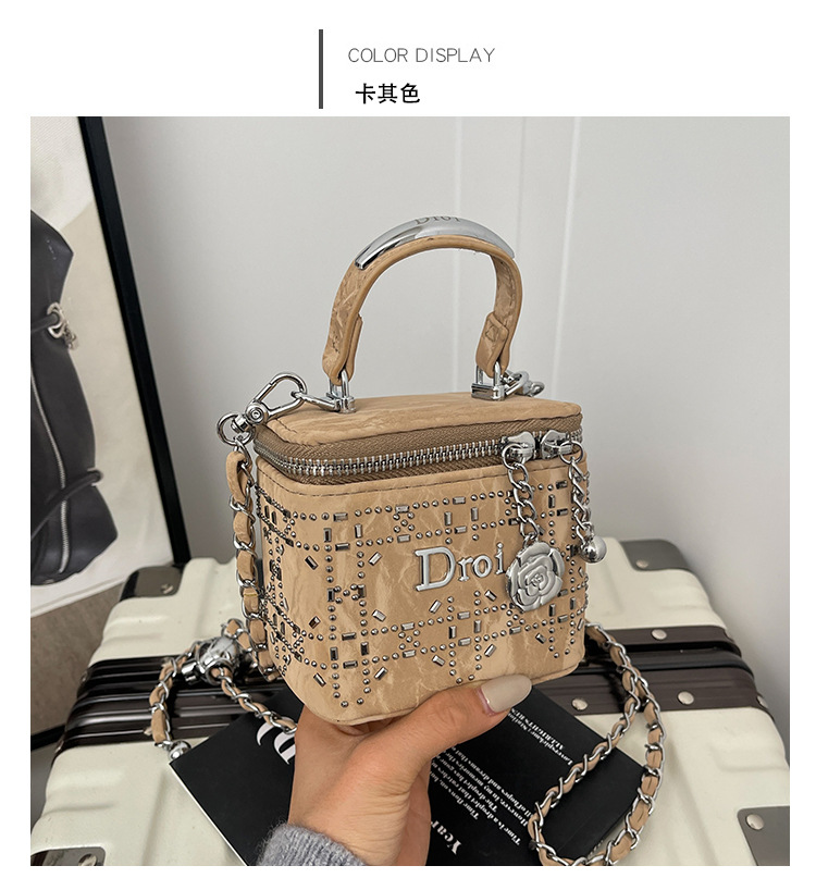 Bag crossbody bag new fresh single shoulder casual bag small design fashionable women's bag texture box versatile light luxury women's bag Bag crossbody bag new fresh single shoulder casual bag small design fashionable women's bag texture box versatile light luxury women's bag