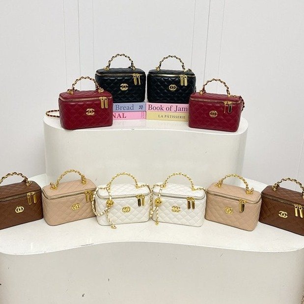 Cross border diamond grid embroidery thread 2026 new handheld box bag, high-quality caviar versatile single shoulder crossbody women's bag