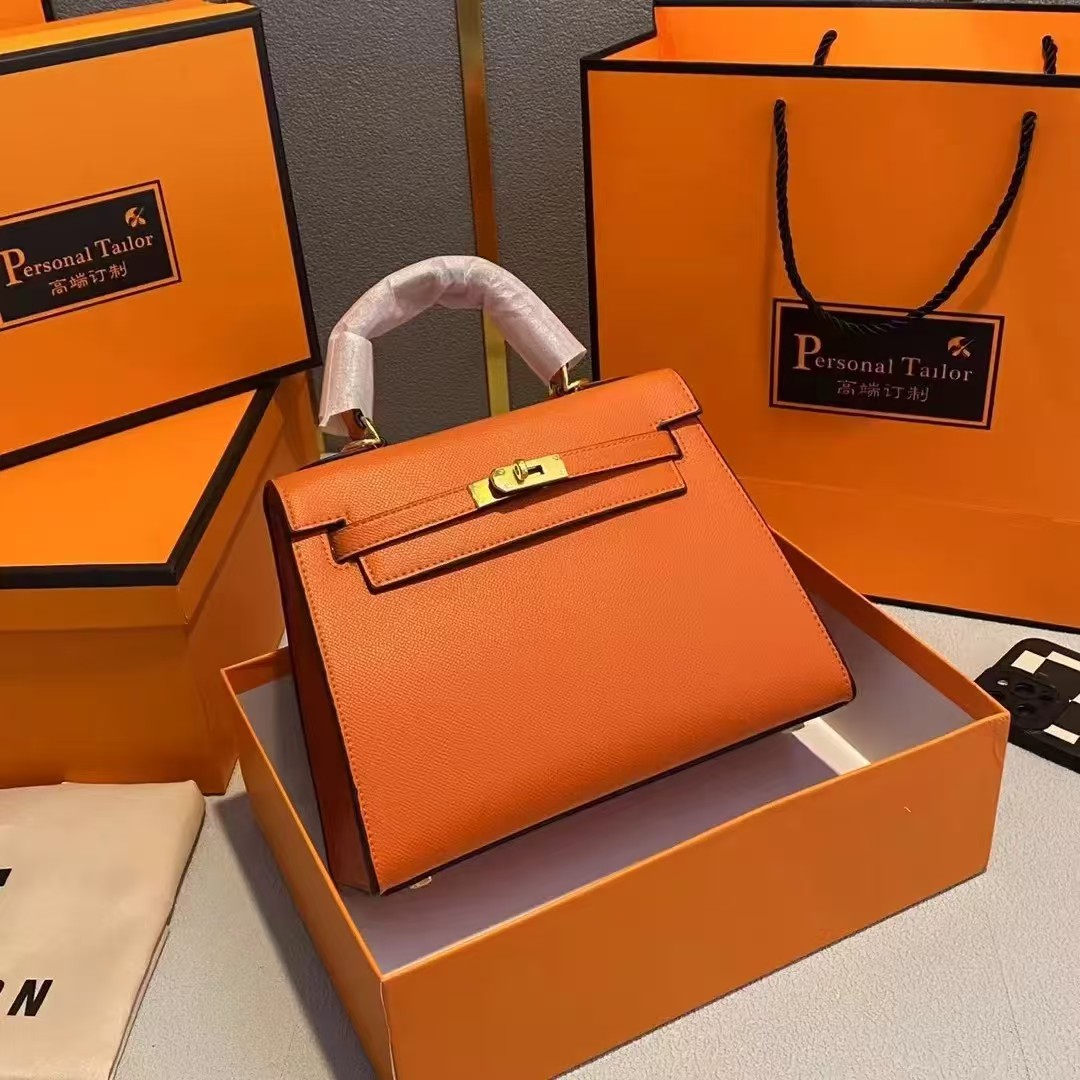 Made of genuine leather, second-generation mini Kelly bag for women 2023, new high-end, light luxury women's bag, versatile single shoulder crossbody small bag Made of genuine leather, second-generation mini Kelly bag for women 2023, new high-end, light luxury women's bag, versatile single shoulder crossbody small bag