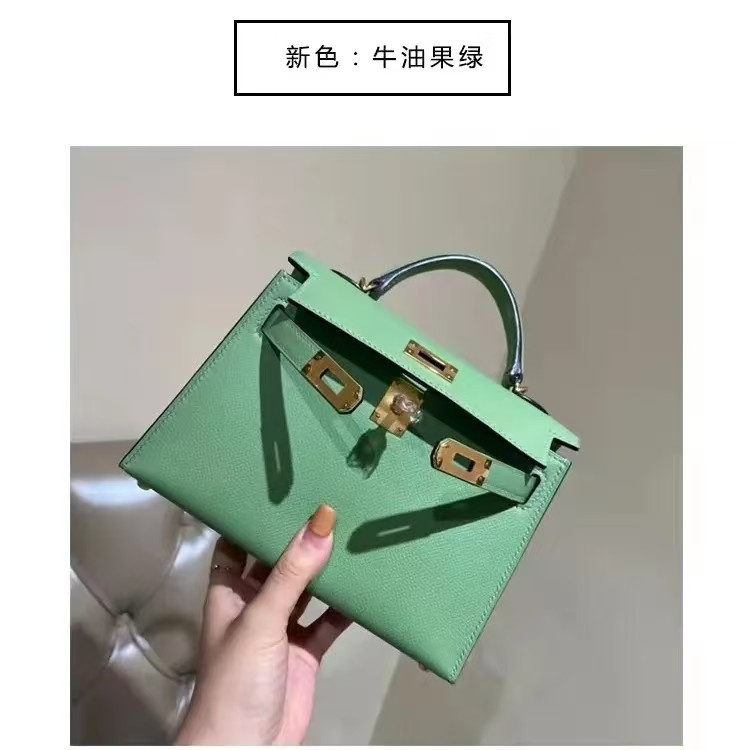 Made of genuine leather, second-generation mini Kelly bag for women 2023, new high-end, light luxury women's bag, versatile single shoulder crossbody small bag Made of genuine leather, second-generation mini Kelly bag for women 2023, new high-end, light luxury women's bag, versatile single shoulder crossbody small bag