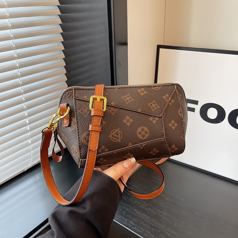 Cross border high-end small bag for women 2026 new retro patchwork printed fashionable and versatile portable single shoulder crossbody bag