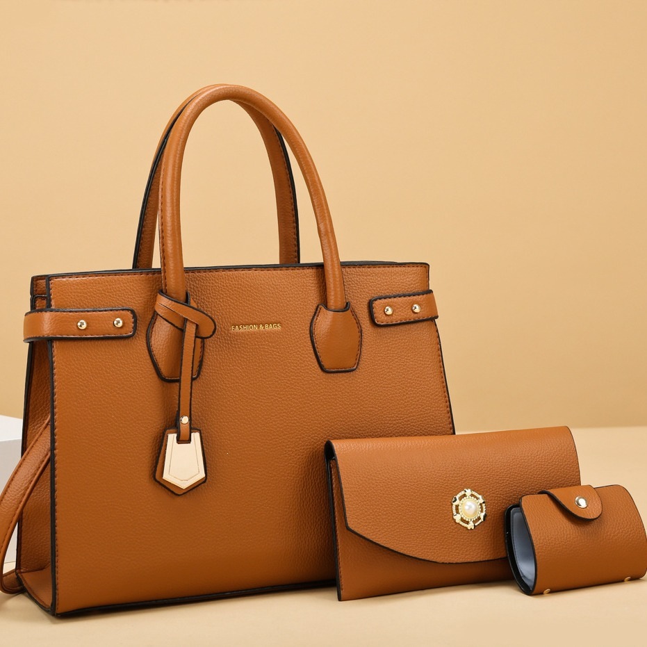 Cross border Bag 2025 New Handbags Women's Handheld Commuter Tote Bag Single Shoulder Cross Shoulder Multi piece Set Mother Bag