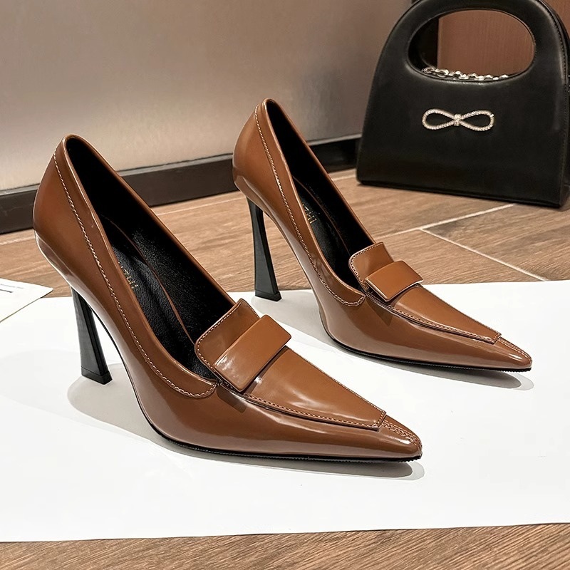 French style high-heeled shoes for women in the spring and autumn of 2026, new pointed and slim heels, fashionable and versatile single shoes for women, not tiring for feet French style high-heeled shoes for women in the spring and autumn of 2026, new pointed and slim heels, fashionable and versatile single shoes for women, not tiring for feet