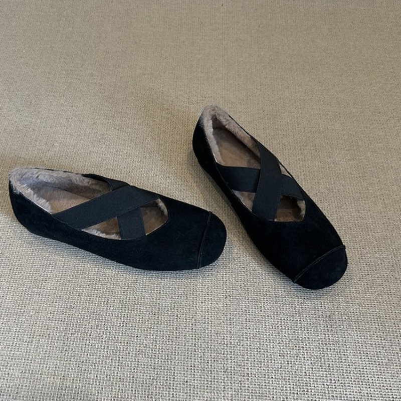 Retro and versatile Le Fu shoes for women, 2026 autumn and winter, suede, tassel, soft sole with plush insulation, one foot flat single shoe Retro and versatile Le Fu shoes for women, 2026 autumn and winter, suede, tassel, soft sole with plush insulation, one foot flat single shoe
