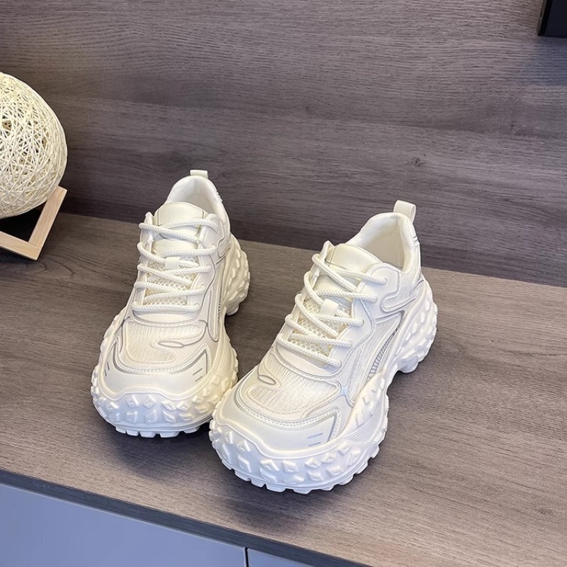 Dad's shoes for women, 2026 summer new item, thick sole, height increasing, short stature, durian sole, versatile casual sports shoes for women